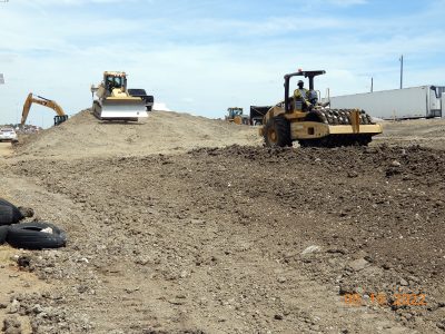 Work on I-35W near Westport Pkwy. 