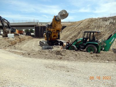 Work on Westport Pkwy. at I-35W 