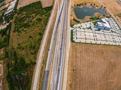 I-35W between Alliance Blvd. and Eagle Pkwy. looking south