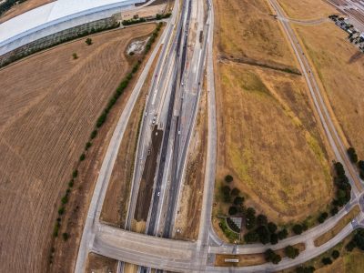 I-35W at Alliance Blvd. looking south