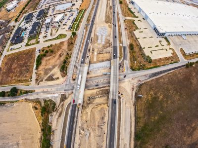 I-35W at Keller Hicks Rd. looking south