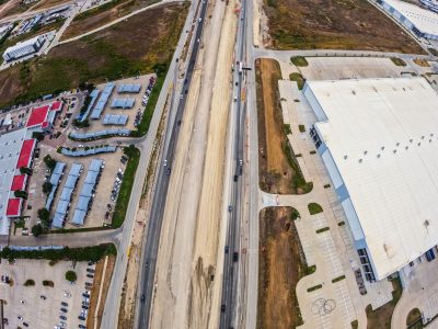 I-35W between Keller Hicks Rd. and Golden Triangle Blvd. looking south