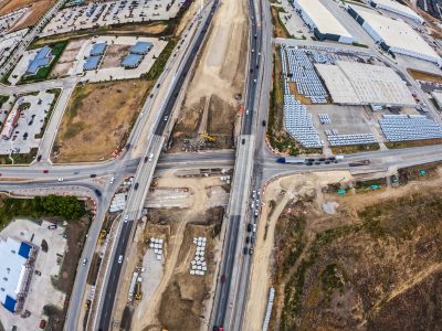 I-35W at Golden Triangle Blvd. looking south