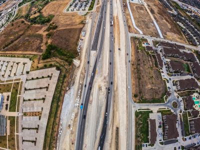 I-35W between Golden Triangle Blvd. and Heritage Trace Pkwy. looking south