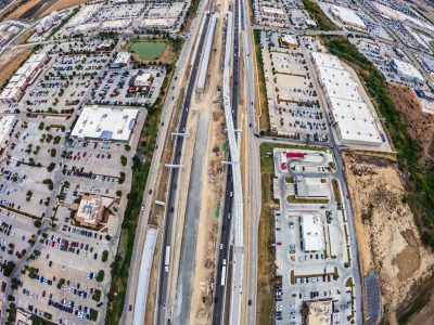 I-35W between N Tarrant Pkwy. and Heritage Trace Pkwy. looking south