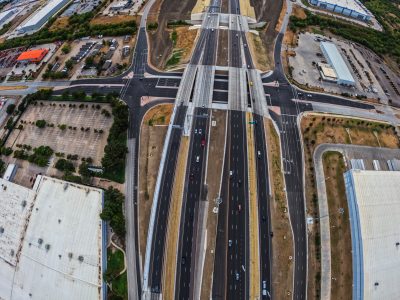I-820 at Mark IV Pkwy. looking west