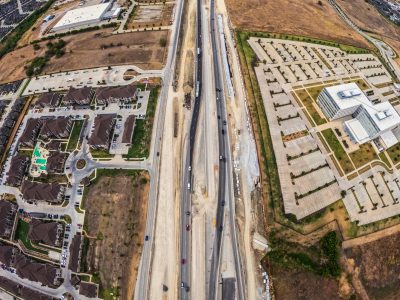 I-35W between Heritage Trace Pkwy. and Golden Triangle Blvd. looking north
