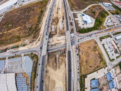 I-35W at Golden Triangle Blvd. looking north
