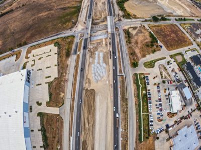I-35W at Keller Hicks Rd. looking north