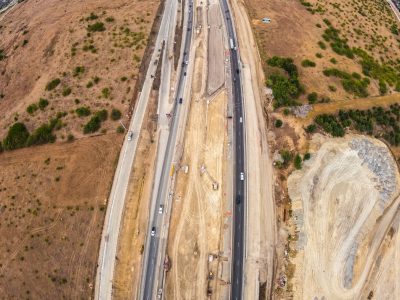 I-35W between Keller Hicks Rd. and SH 170 looking north