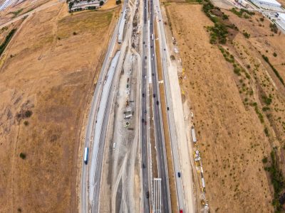 I-35W between SH 170 and Westport Pkwy. looking north