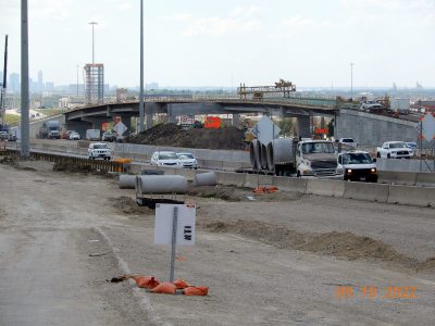 Work on I-35W between N Tarrant Pkwy. and Heritage Trace Pkwy. 