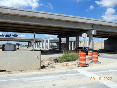 Work on Golden Triangle Blvd. at I-35W