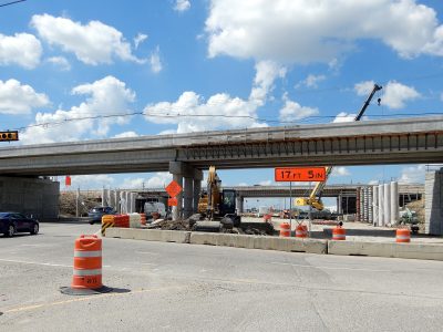Work on I-35W at Keller Hicks Rd. 