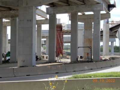 Work at the I-35W/SH 170 interchange