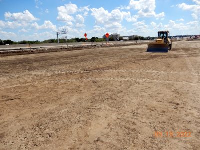 Work on I-35W just north of Westport Pkwy. 