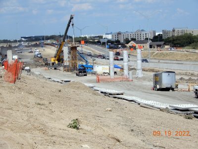 Work on I-35W between SH 170 and Westport Pkwy. 
