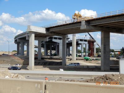 Work at the I-35W/SH 170 interchange