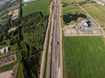 I-35W between Alliance Blvd. and Eagle Pkwy. looking south