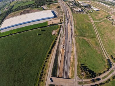 I-35W at Alliance Blvd. looking south