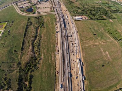 I-35W between SH 170 and Westport Pkwy. looking south