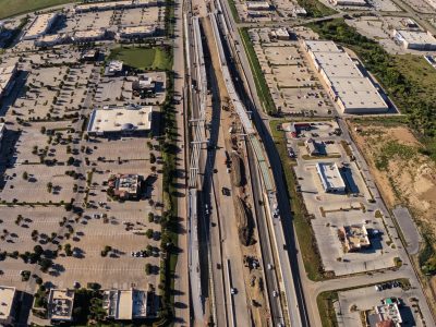 I-35W between N Tarrant Pkwy. and Heritage Trace Pkwy. looking south