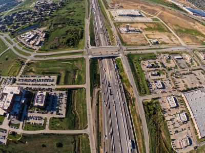 I-35W at N Tarrant Pkwy. looking south