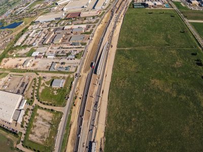 I-35W between Heritage Trace Pkwy. and Golden Triangle Blvd. looking north