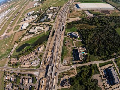 I-35W at Westport Pkwy. looking north