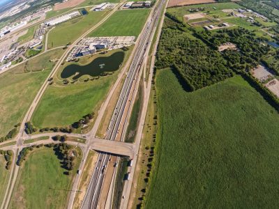 I-35W at Alliance Blvd. looking north