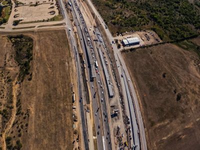 I-35W between SH 170 and Westport Pkwy. looking south