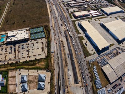 I-35W between Golden Triangle Blvd. and Heritage Trace Pkwy. looking south