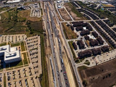 I-35W between Golden Triangle Blvd. and Heritage Trace Pkwy. looking south