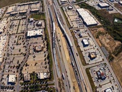 I-35W between N Tarrant Pkwy. and Heritage Trace Pkwy. looking south