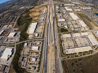 I-35W between N Tarrant Pkwy. and Heritage Trace Pkwy. looking north