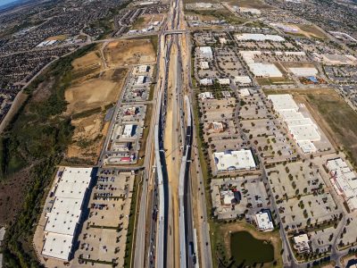 I-35W between N Tarrant Pkwy. and Heritage Trace Pkwy. looking north