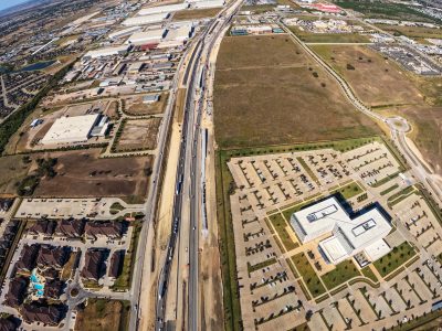 I-35W between Heritage Trace Pkwy. and Golden Triangle Blvd. looking north