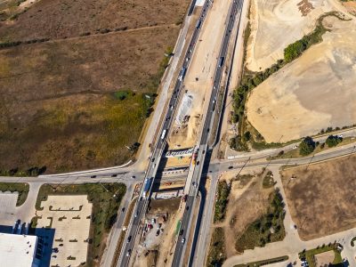 I-35W at Keller Hicks Rd. looking north