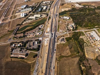 I-35W at Westport Pkwy. looking north