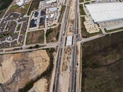 I-35W at Keller Hicks Rd. looking south