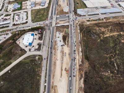 I-35W at Golden Triangle Blvd. looking south