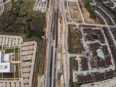 I-35W between Golden Triangle Blvd. and Heritage Trace Pkwy. looking south