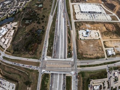 I-35W at N Tarrant Pkwy. looking south