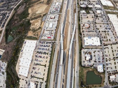 I-35W between N Tarrant Pkwy. and Heritage Trace Pkwy. looking north