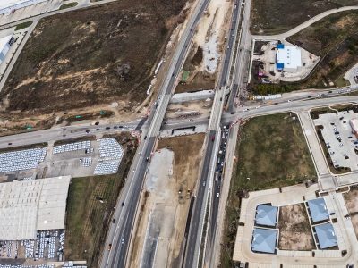 I-35W at Golden Triangle Blvd. looking north