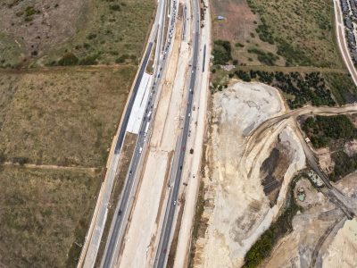 I-35W between Keller Hicks Rd. and SH 170 looking north