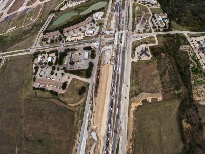 I-35W at Westport Pkwy. looking north