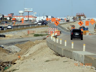 work on I-35W between Heritage Trace Pkwy. and Golden Triangle Blvd.