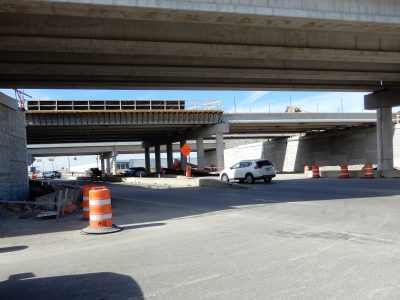 Work on Golden Triangle Blvd. at I-35W