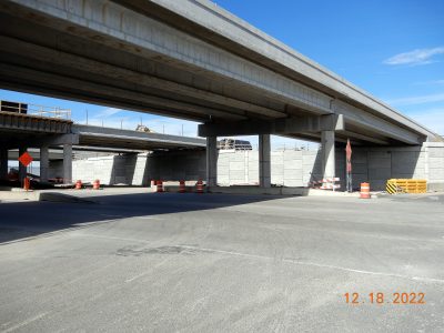 Work on Golden Triangle Blvd. at I-35W